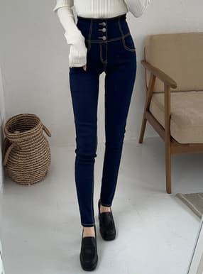 ハイウエストストレッチスキニーパンツ