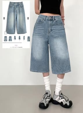 ILLIT アイリット BEB ハーフデニムパンツ