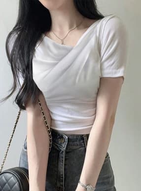 ドレープカシュクールトップス