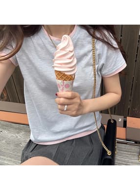 レイヤード風Tシャツ