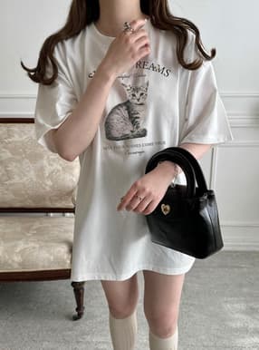 ローズキャットTシャツ