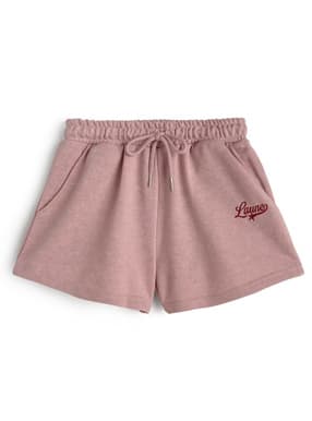 ピグメントロゴ刺繍ラメスウェットショートパンツ