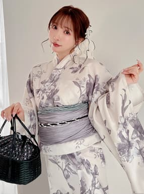 三上悠亜 3点セット2Way花柄セパレート浴衣