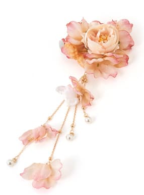 花パールヘアクリップ