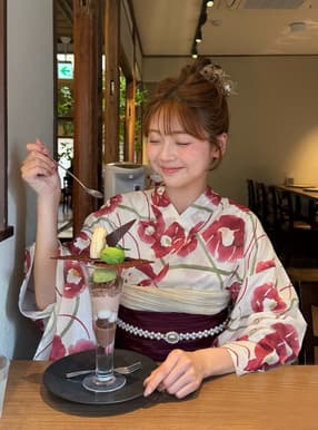 椿花柄浴衣セット