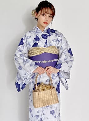 椿浴衣セット