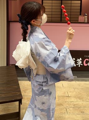 花柄浴衣セット