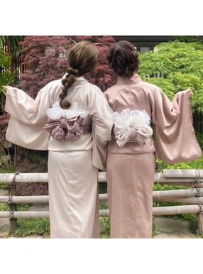 サテン浴衣セット
