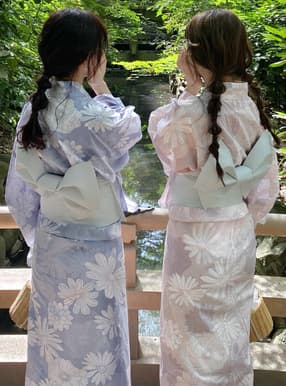花柄浴衣セット