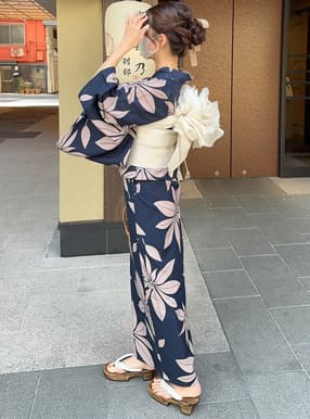 大花柄浴衣セット