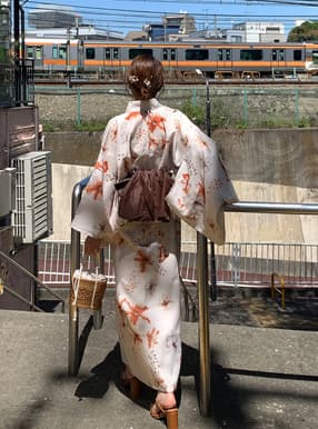 3点セット2Way花柄セパレート浴衣