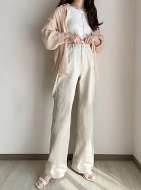 フリンジフレアパンツ