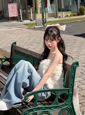 2Wayフリルチュールビスチェスカート