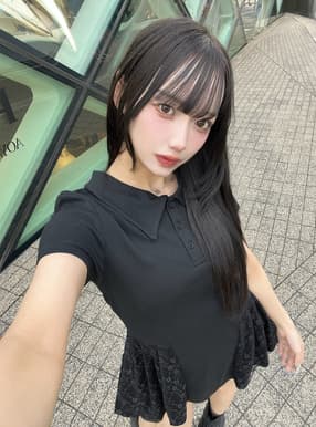 サイドレースポロフレアミニワンピース