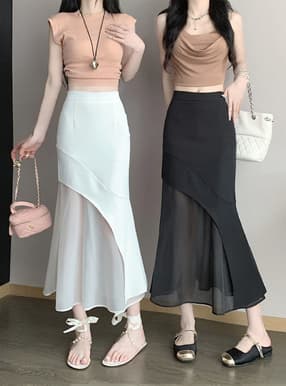 アシンメトリーシアードッキングスカート