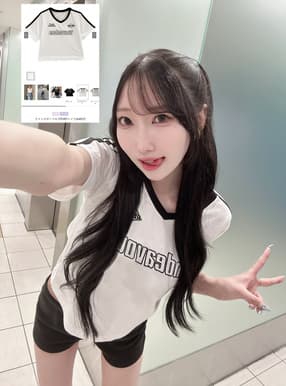 ラインスポーツロゴ刺繍Tシャツ