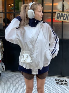 配色サイドライントラックジャケット
