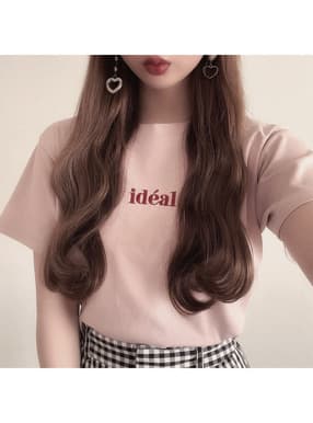 ロゴ刺繍Tシャツ