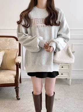 裏起毛ロゴ刺繍スウェット