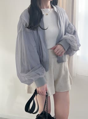 チュールブルゾン