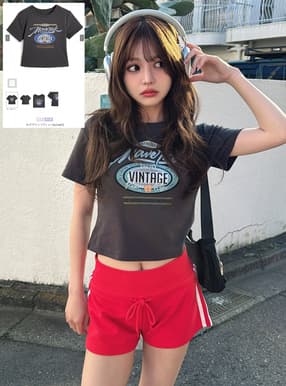 ロゴプリントTシャツ