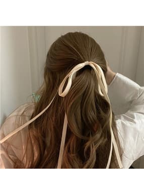 ロングリボンヘアゴム