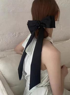 ロングリボンヘアバレッタ