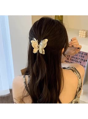 マーブルバタフライヘアクリップ