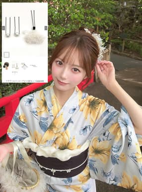 フラワー×パールヘアピン3点セット