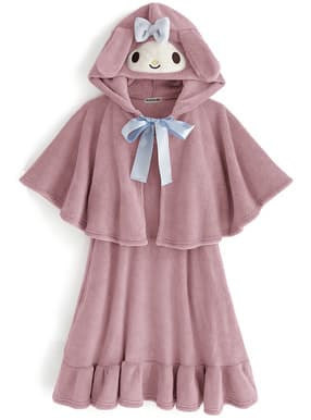 サンリオコラボ　マイメロディポンチョ×キャミワンピースセットアップ