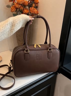 2Wayレザーボストンバッグ