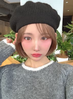 ウール混ニットベレー帽