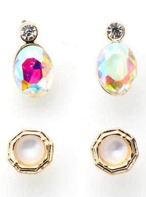 ビジューピアス2点セット
