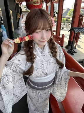 3点セット2Way線花柄セパレート浴衣