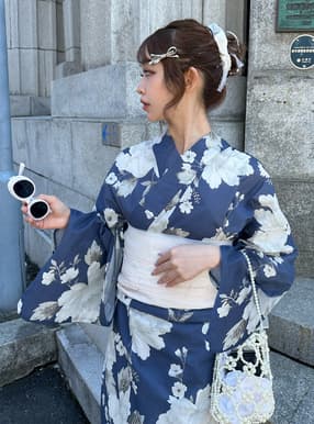 牡丹浴衣セット