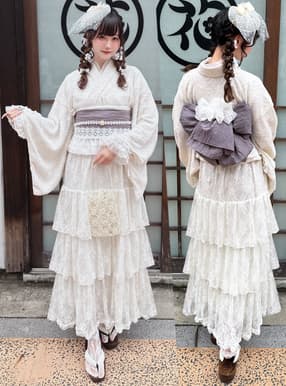 3点セット2Wayビジューレースティアードセパレート浴衣