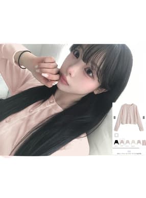 UVカットクルーネックカーディガン