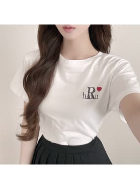ドットロゴプリントTシャツ
