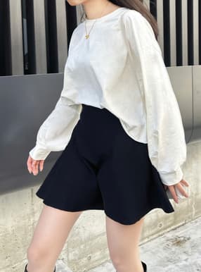 カットオフルーズショート丈ロンT