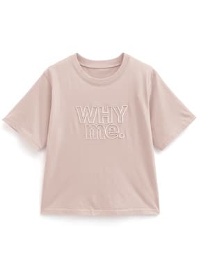 ロゴ刺繍Tシャツ