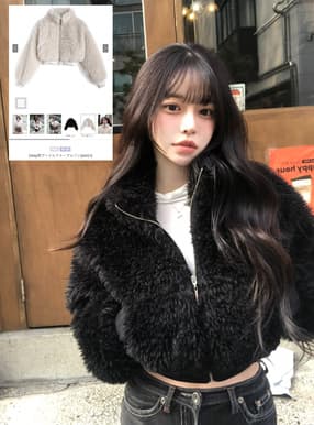 2Way襟プードルファーブルゾン