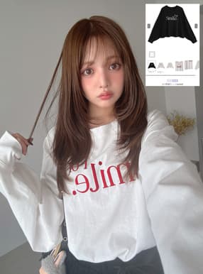 ロゴ刺繍Tシャツ