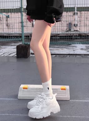 メッシュ厚底スニーカー