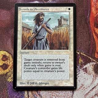 MTG 剣を鍬に　ベータ 1枚